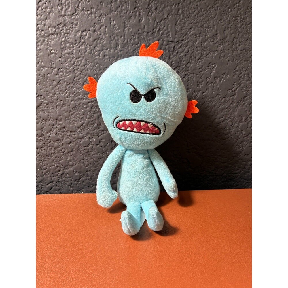 Mr. Meeseeks Plush Rick and Morty Stuffed 9" Figure Adult Swim Collectible